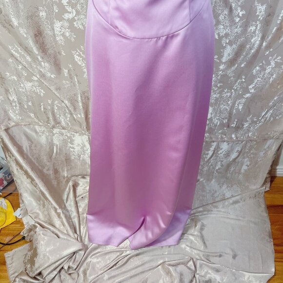 y2k Vintage Nicole Miller NY Pink Purple Formal Prom Dress Evening Gown Size 4 - Picture 3 of 11